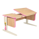 Парта Дэми СУТ.42 с боковой полкой дуб/бежевый/розовый Парта Дэми СУТ.42 с боковой полкой дуб/бежевый/розовый