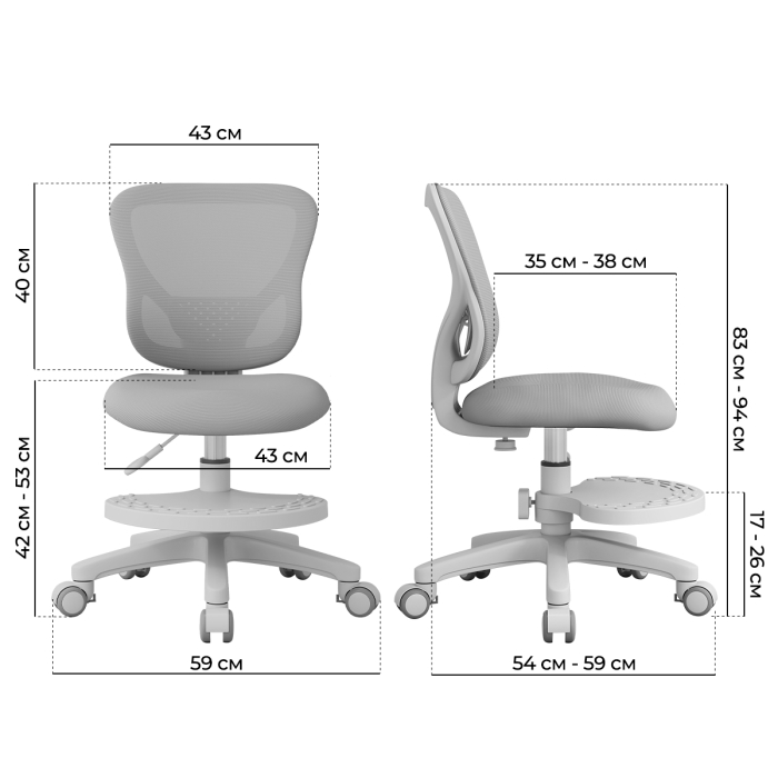 Характеристики Детское кресло Anatomica Forma