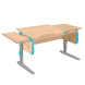 Парта Дэми СУТ-25-01К 120см раздельная с приставкой клен/ниагара/серый каркас Парта Дэми СУТ-25-01К 120см раздельная с приставкой клен/ниагара/серый каркас