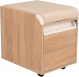 Тумба Дэми ТУВ.10 подкатная на 2 ящика с подушкой дуб/бежевый Тумба Дэми ТУВ.10 подкатная на 2 ящика с подушкой дуб/бежевый
